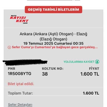 Obilet Bilet İptalinde Eksik İade Ve Çözülmeyen Mağduriyet