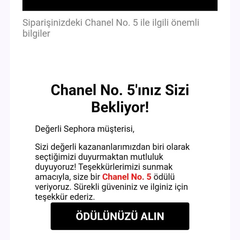 Kişisel Bilgilerim Kullanılarak Gönderilen Sahte Kargo Ve Ödül Mailleri Hakkında Şikayetim