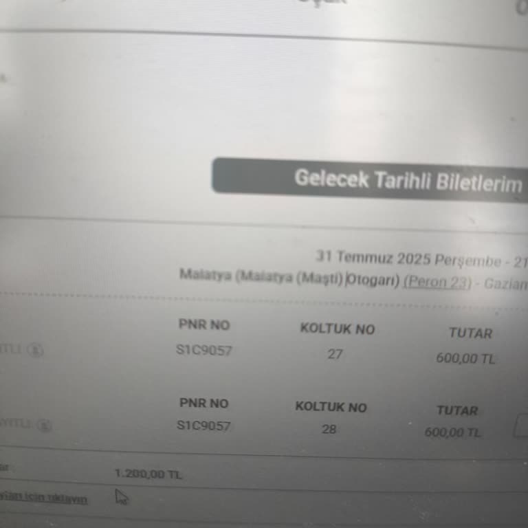 Bilet Yönü Değişikliği Sürecinde Yaşanan İletişim Sorunu