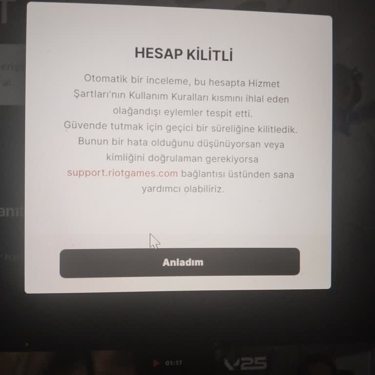I Got Banned on Valorant Account Bought from Game Satış After Error Code VAL 5