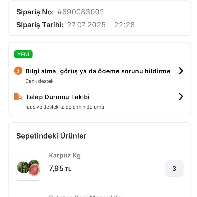 Siparişim Kurye Tarafından İptal Edildi, Fiyat Farkı Oluştu Ve Mağdur Edildim