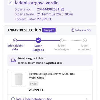 Kusurlu Klima, Çelişkili Bilgilendirme Ve İade Sorunu
