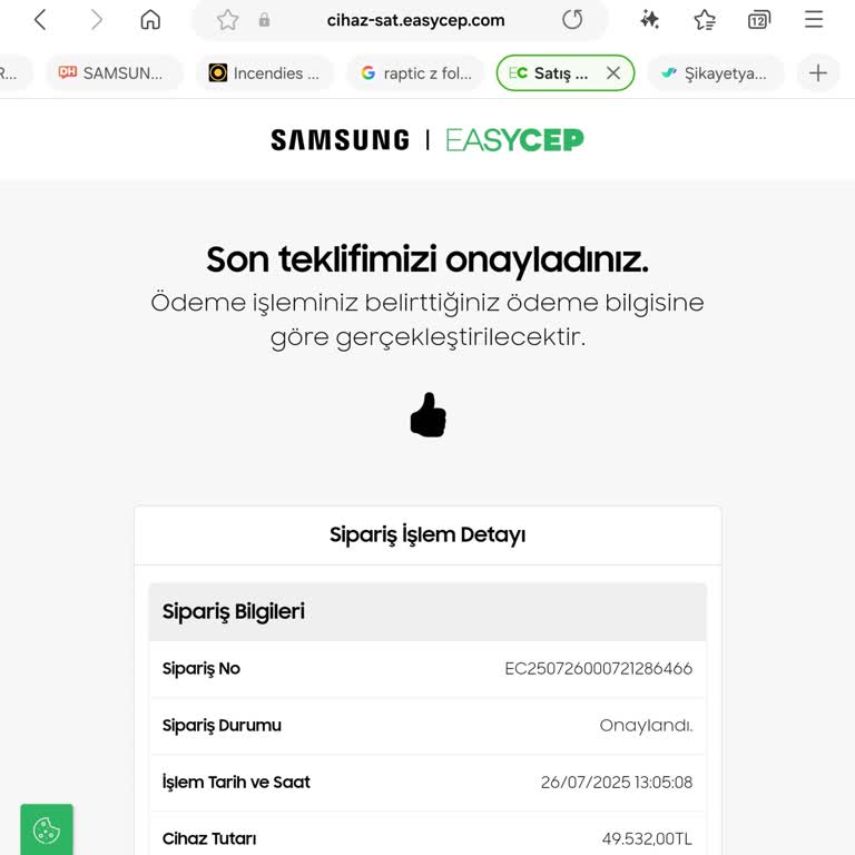 Samsung Online Takas Sürecinde Geciken Ödeme Ve Müşteri Hizmetleri Sorunu