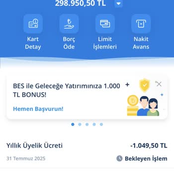 Kullanılmayan Karttan Aidat Kesildi, İade Talebim Karşılanmadı