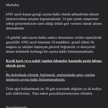 İade Talebim Reddedildi, Cayma Hakkım Göz Ardı Edildi