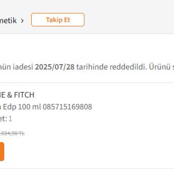 Açılmış Parfüm İadesi Reddi Ve Kalitesiz Ürün Hayal Kırıklığı