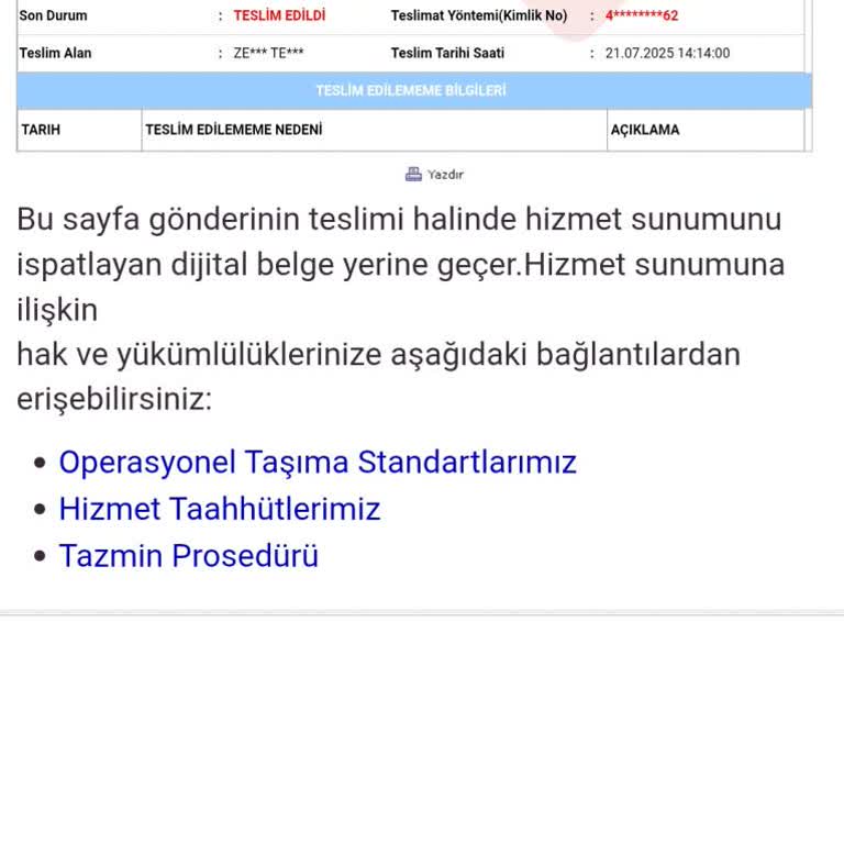 Aras Kargo Yanlış Kişiye Teslim Edilen Kargo Ve Tazminat Sorunu