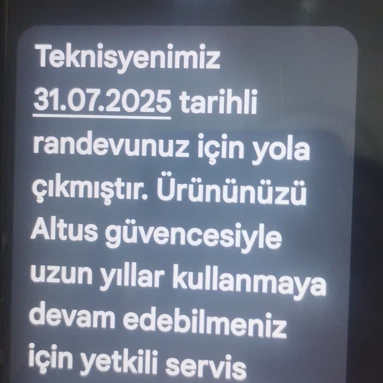 Altus Buzdolabımın Arızası Giderilmiyor, Servis Sözlerini Tutmuyor