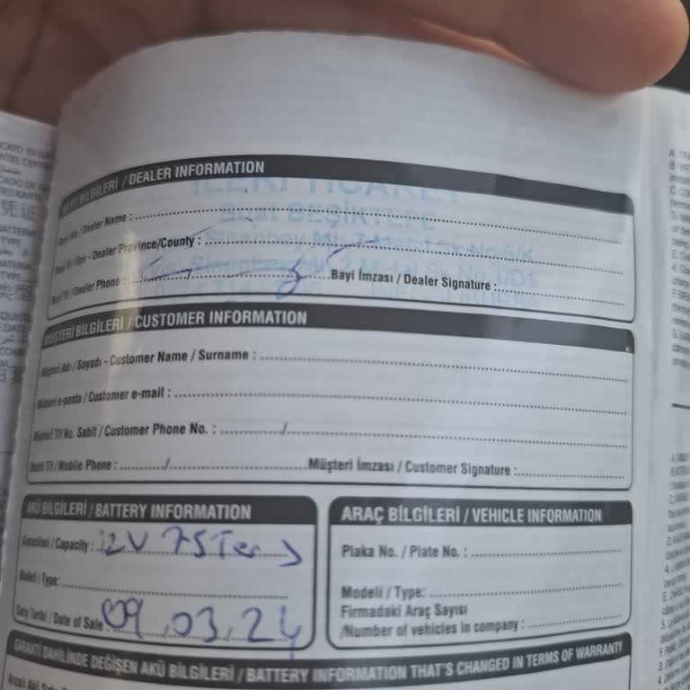 Yetkili Servis Eski Akü Taktı Aracım Çalışmadı Mağdur Oldum