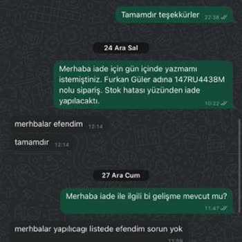 İade Sürecinde Yaşanan Gecikme Ve İlgisiz Yaklaşım