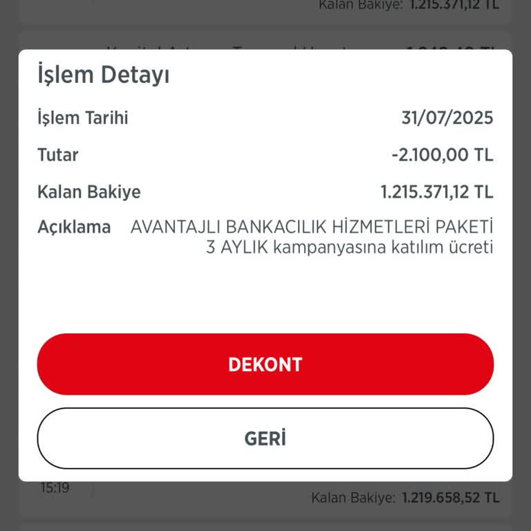 İzinsiz Kesilen 2100 TL'nin İadesini Talep Ediyorum