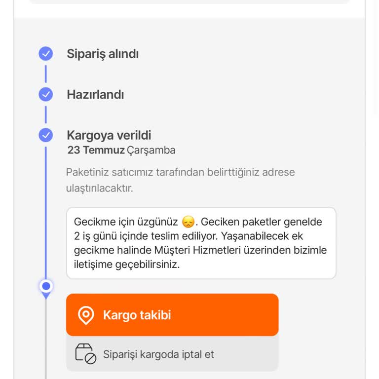 Blender Siparişim 10 Gündür Teslim Edilmedi Ve İptal De Edilemiyor