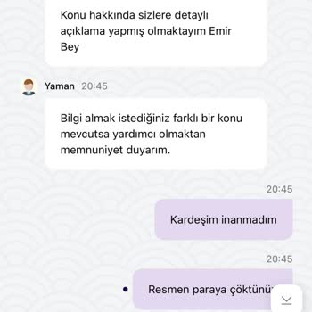 Yatırdığım Para Kayıp Canlı Destek Çözüm Sunmuyor