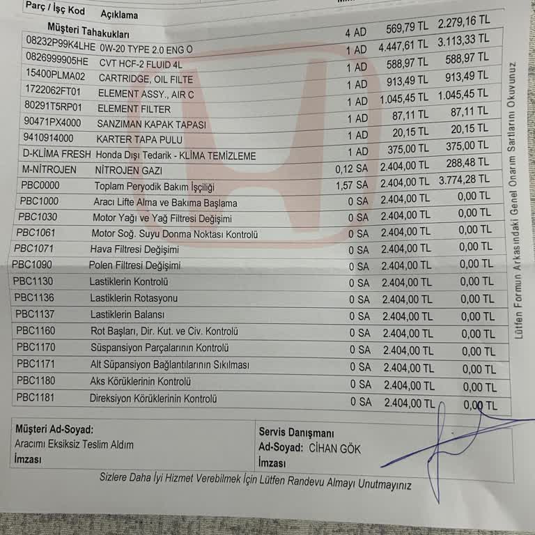 Honda City Bakımında Yüksek Ücretler Araç Sahiplerini Zorluyor