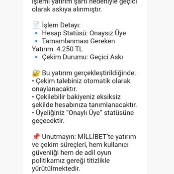 Millibet Sitesinde Para Kaybı ve Erişim Sorunları