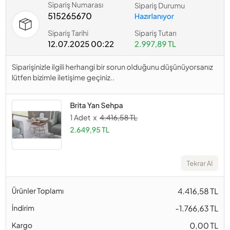 Doğtaş Siparişim İptal Edildi Ama Para İadesi Hala Yapılmadı