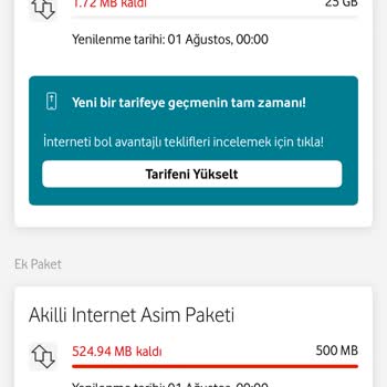 Kullanılmayan Ek İnternet Paketi İçin Haksız Ücretlendirme