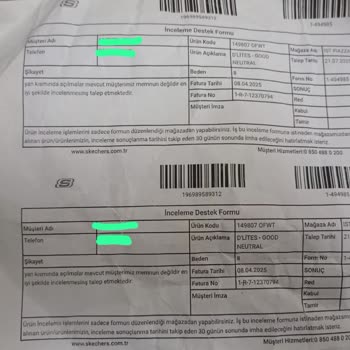 Skechers Ayakkabıda Yırtılma Ve İade Sorunu