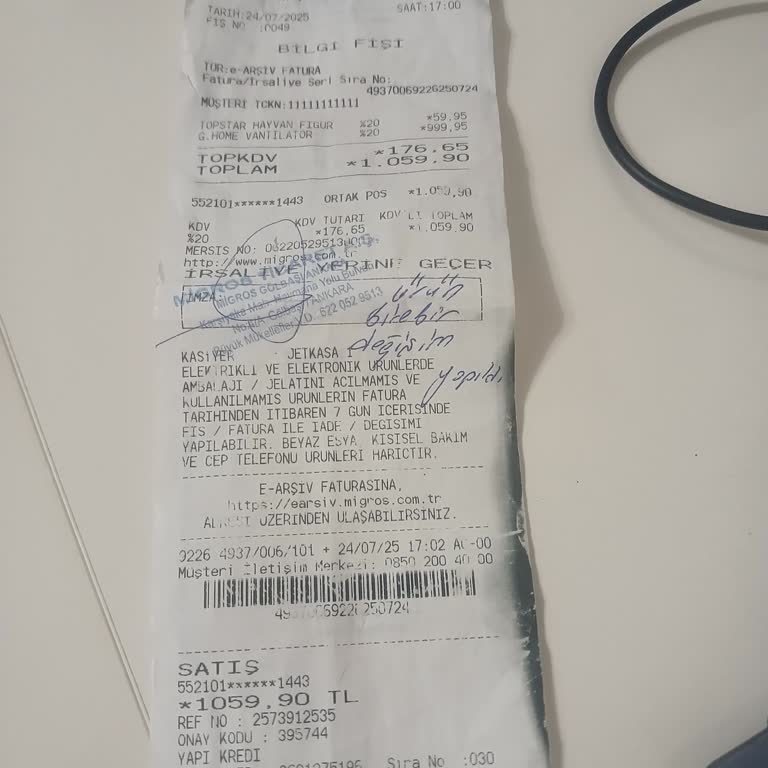Arızalı Vantilatör Ve Güvenlik Sorunu Nedeniyle İade Talebim Reddedildi