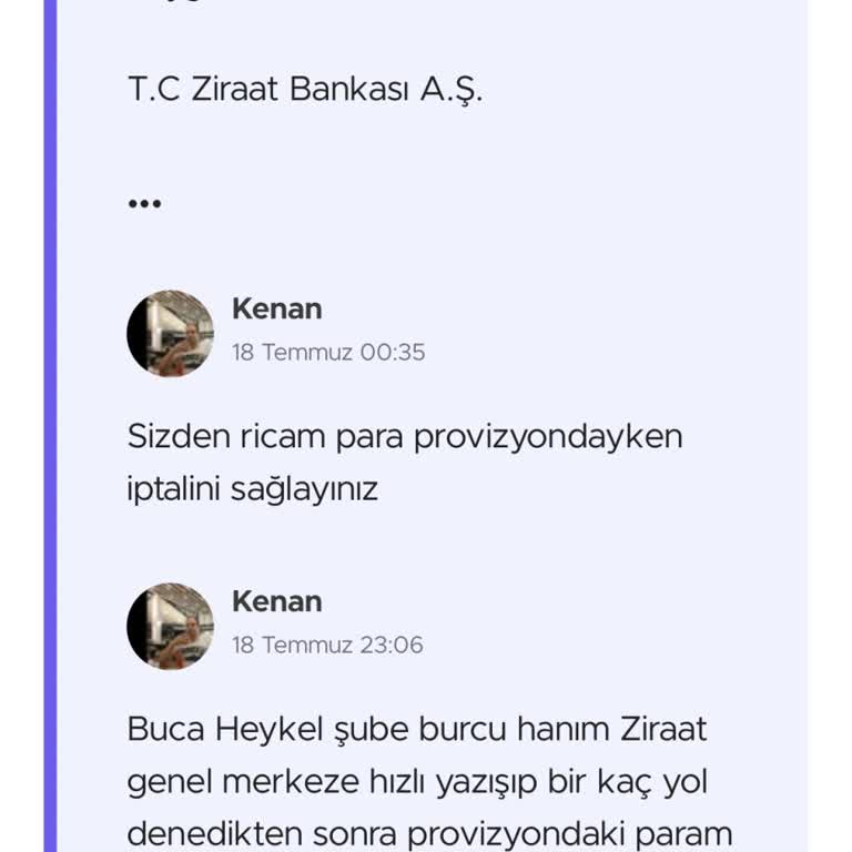 Provizyondaki İşlemin İptal Edilmemesi Ve Çözüm Sunulmaması Mağduriyet Yaratıyor