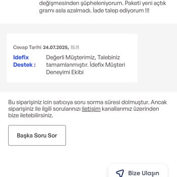 Sahte Kedi Maması Ve İade Sürecinde Mağduriyet Yaşadım