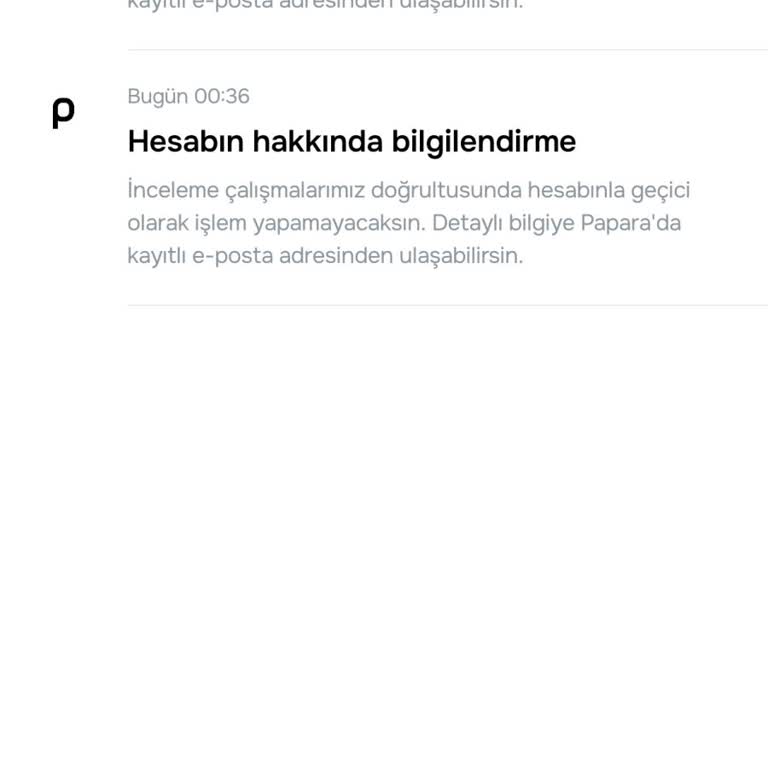 Papara Hesabımdaki Paraya 2 Aydır Erişemiyorum, Süreç Hakkında Bilgi Alamıyorum