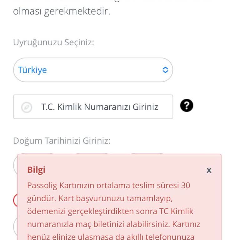 Passolig Kart Başvurusunda Sürekli Form Döngüsü Ve Çözüm Eksikliği