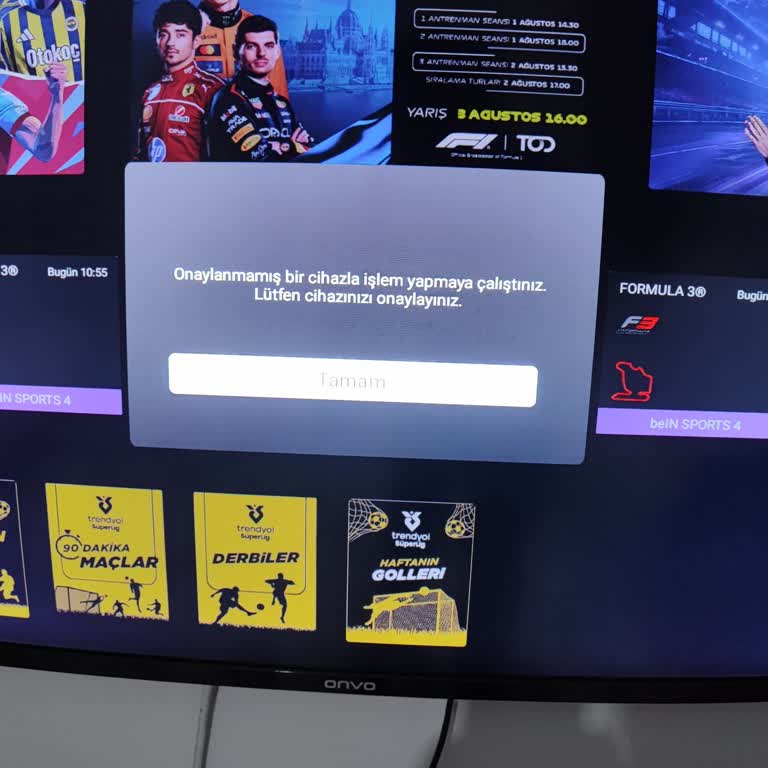 Onvo TV'de Tod Uygulaması Cihaz Hatası Çözülmüyor