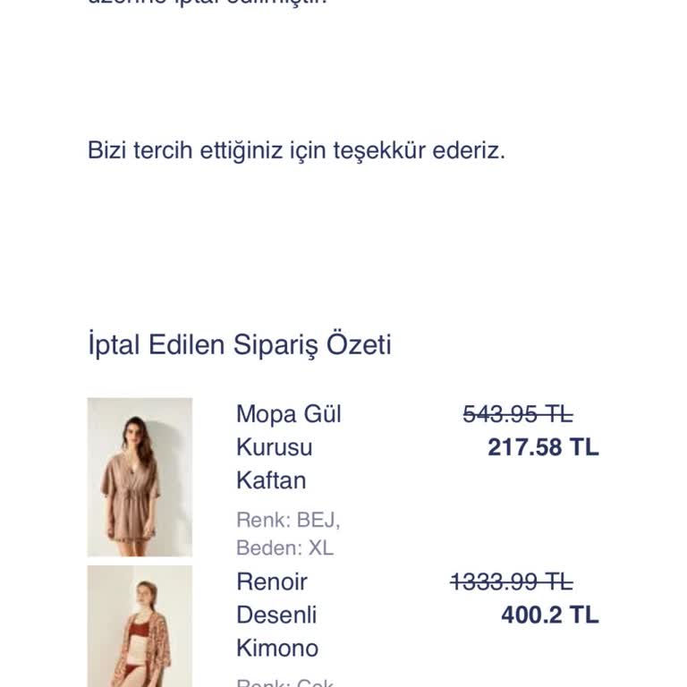 Siparişim Haksız Yere İptal Edildi