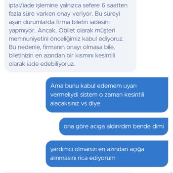 Obilet'te Bilet İptalinde Yetersiz Bilgilendirme Ve Haksız Kesinti Mağduriyeti