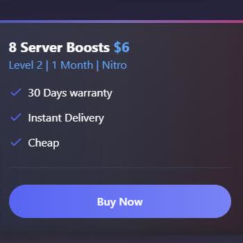 Discordserverboost.com Sadece 8 Boost Alabilme