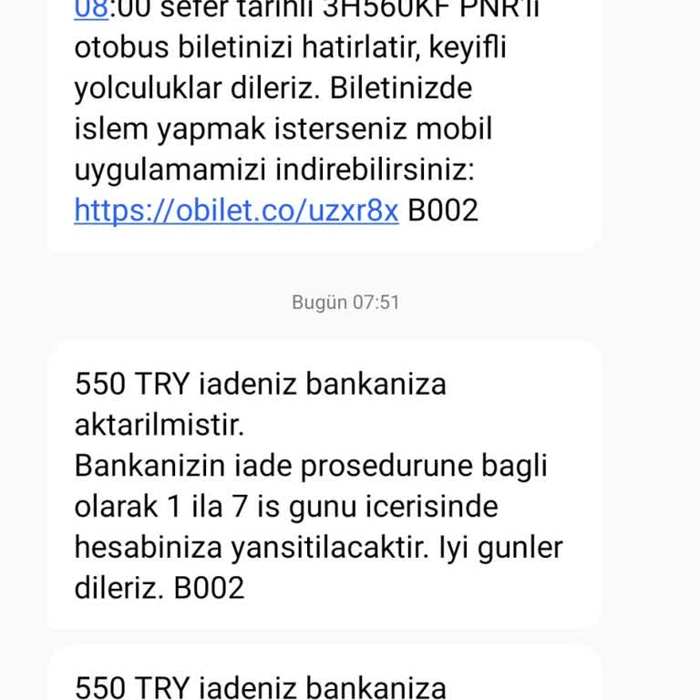 İptal Edilen Sefer Sonrası Ulaşım Ve Maddi Mağduriyet Yaşadım