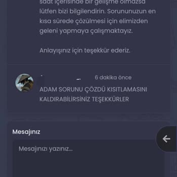 Hesabım Haksız Yere Kısıtlandı Destek Ekibi Yardımcı Olmuyor