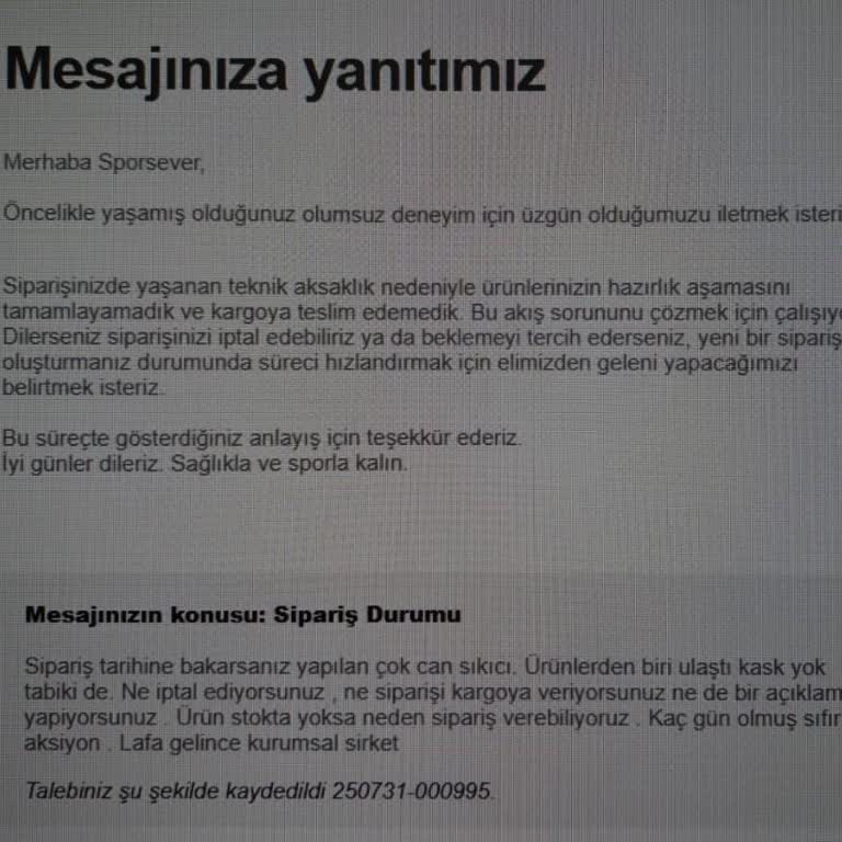 Teslim Edilmeyen Ürün, İade Ve İptal Sorunu Nedeniyle Yaşanan Hayal Kırıklığı