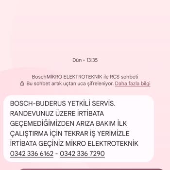 Bosch Klima Montajında Servis Sorunu Ve Gecikme