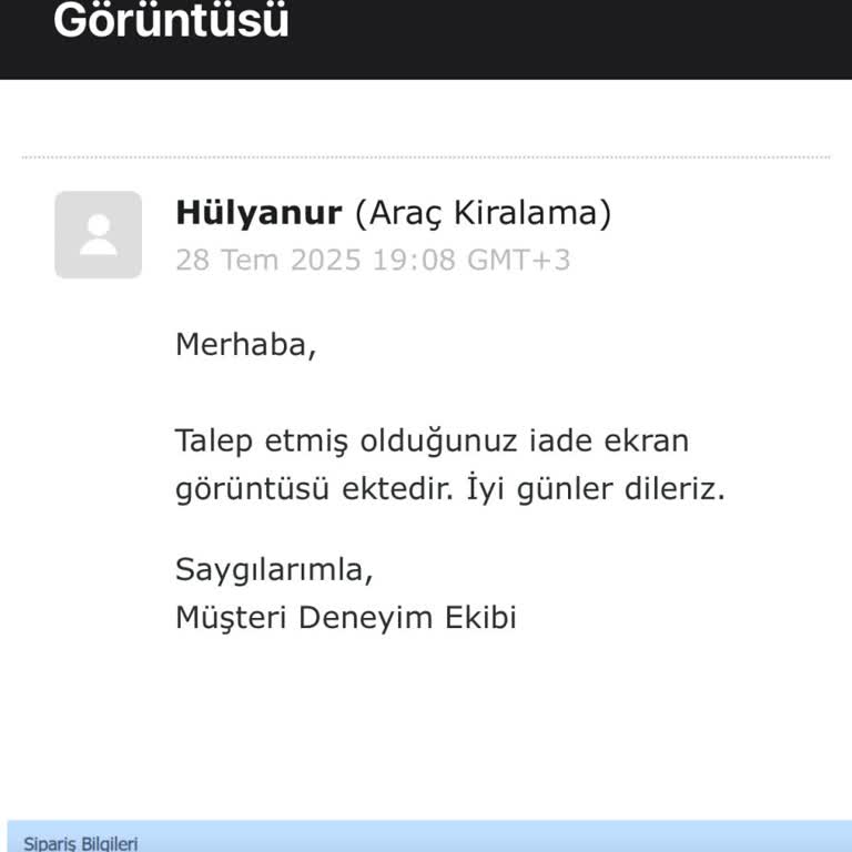 Araç Kiralama Sonrası İptal Edilen Rezervasyonun Ücret İadesi Yapılmadı