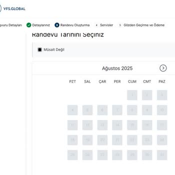 VFS Global Randevu Sistemindeki Tutarsızlık Ve Bilgilendirme Eksikliği
