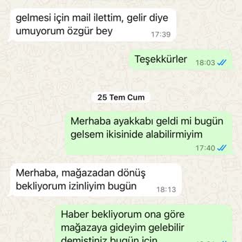 Satın Aldığım Ayakkabılar Teslim Edilmedi, Mağaza Ve Müdür İlgisiz