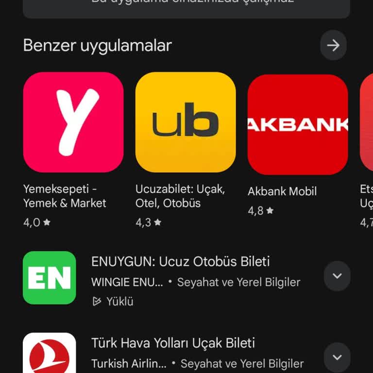 Obilet Uygulaması Yeniden Yüklenemiyor Ve Hata Veriyor