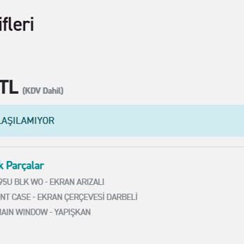 Garanti Kapsamındaki Saatin Ekran Arızasında Yüksek Onarım Ücreti Talebi