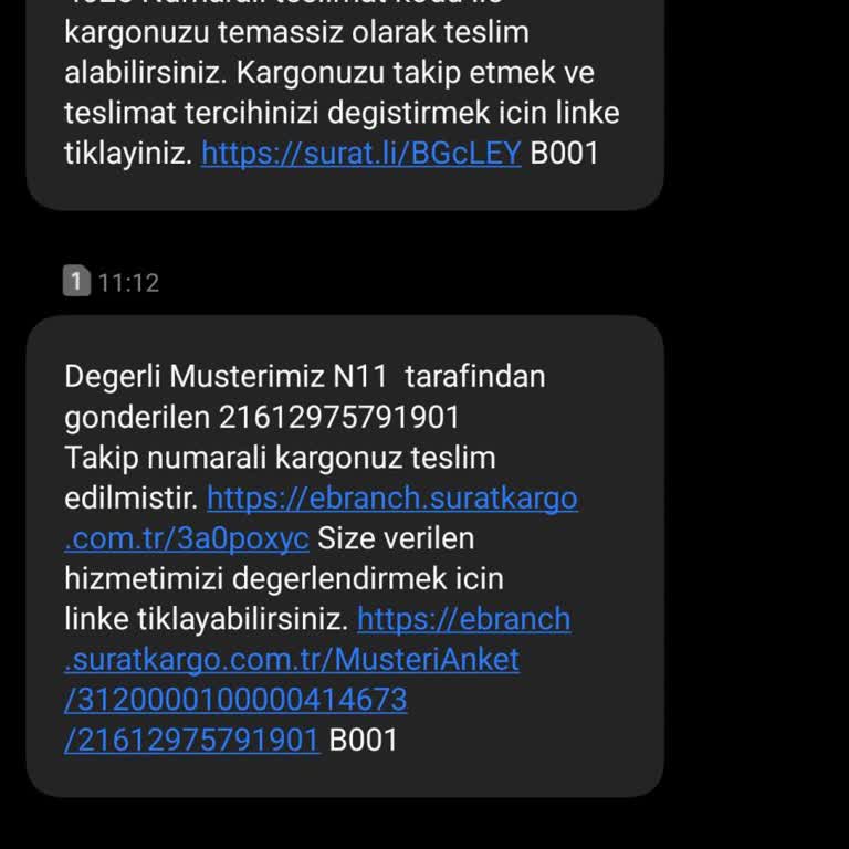 Teslim Edilmeyen Kargo İçin Sürat Kargo'dan Yetersiz Destek Ve Mağduriyet