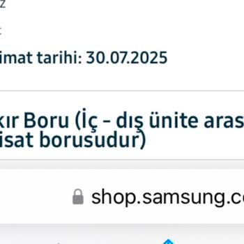 Samsungdan Alınan Klimanın Teslimat Ve Kurulumunda Yaşanan Gecikmeler