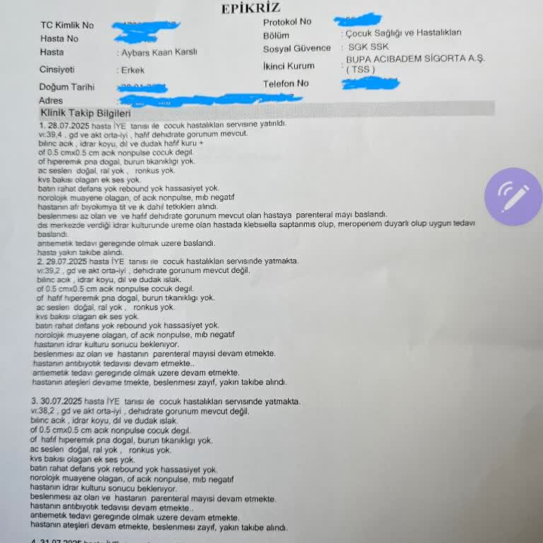 Sigorta Onayı Olmadan Hastane Masraflarıyla Karşı Karşıya Kaldım