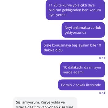 Siparişin Teslimatı Gecikti, Kurye Sürekli Bekletiyor
