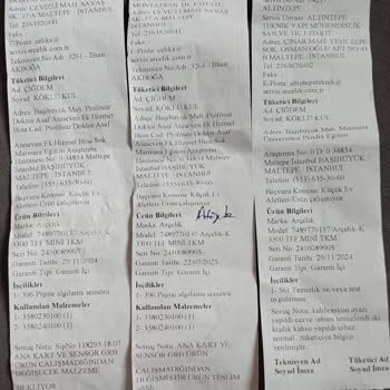 Arçelik K3300 Kahve Makinesi Sürekli Arızalanıyor, Servis Sorunumu Çözemedi