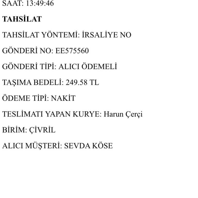 Aras Kargo'nun Dağıtım Eksikliği Ve Eksik Ürün Teslimatı Nedeniyle Mağduriyet