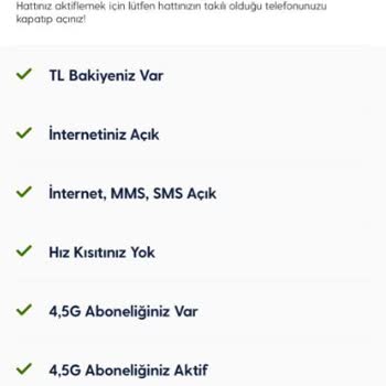 Yurtdışında Aktif Olan Hattım Çalışmıyor, Servis Yok!