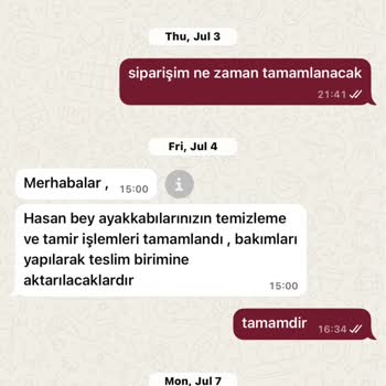 Ayakkabılarımın Temizliği İki Aya Yaklaştı Hala Teslim Edilmedi