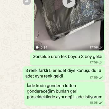 Sipariş Edilen Çantaların Eksik Ve Yanlış Gönderilmesi Mağduriyet Yaşattı