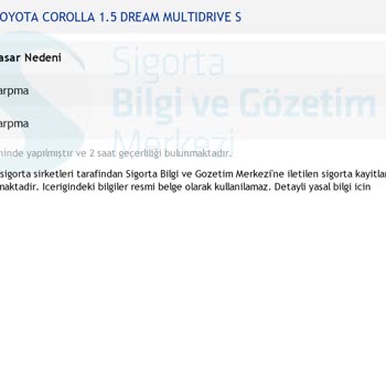 Kayıtsız Denilen Araçta Hasar Kaydı Sürprizi